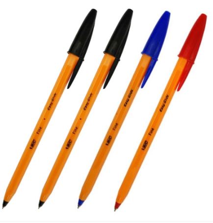 sbj Bic 오렌지볼펜 x 4입 0.7mm